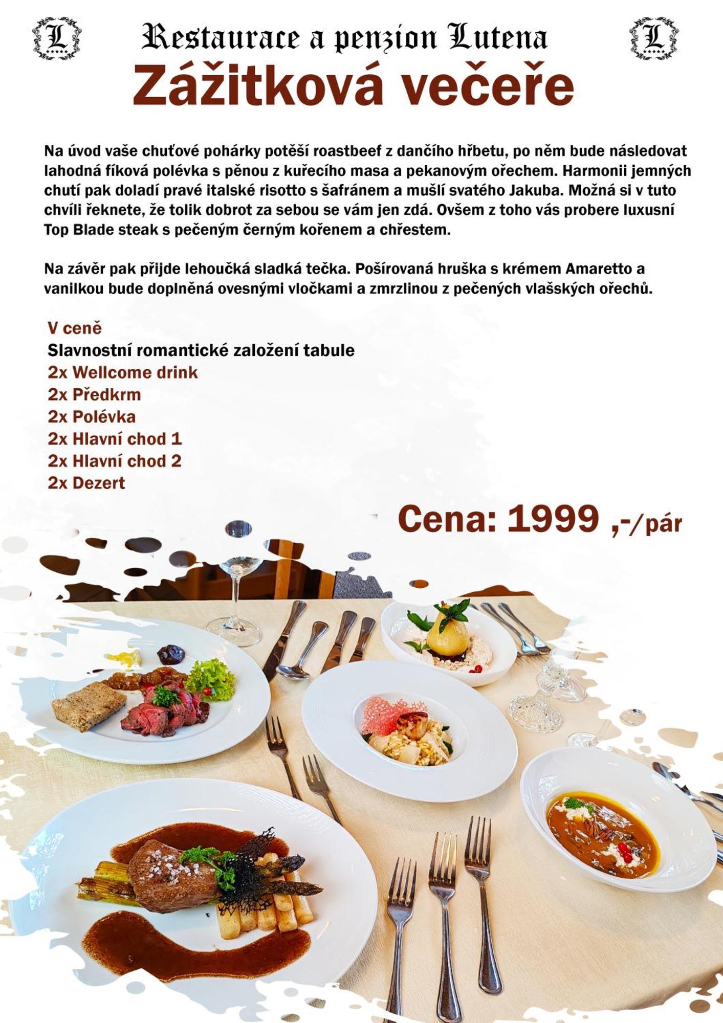 Restaurace A Penzion Lutena Dolni Lutyne Экстерьер фото