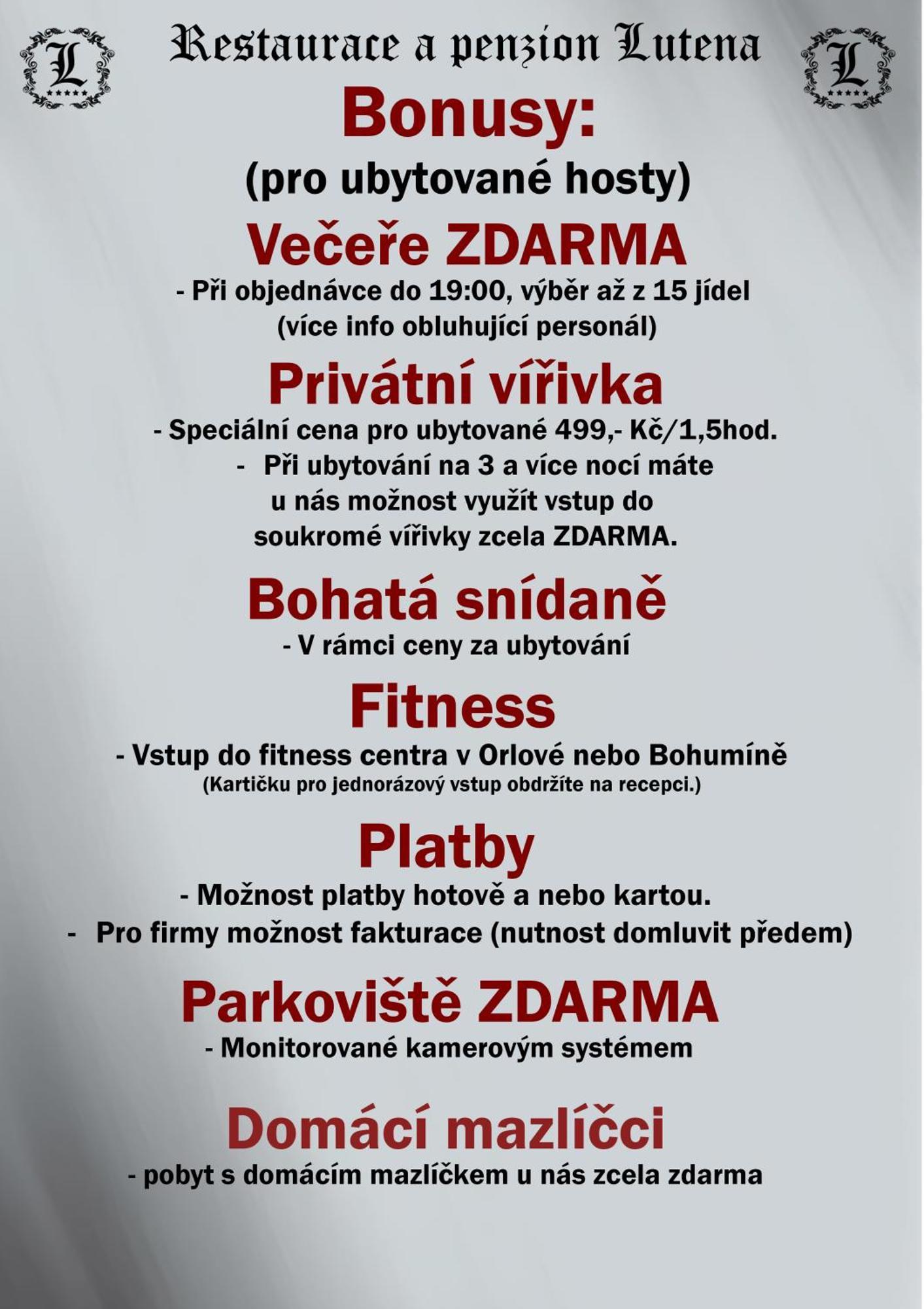 Restaurace A Penzion Lutena Dolni Lutyne Экстерьер фото